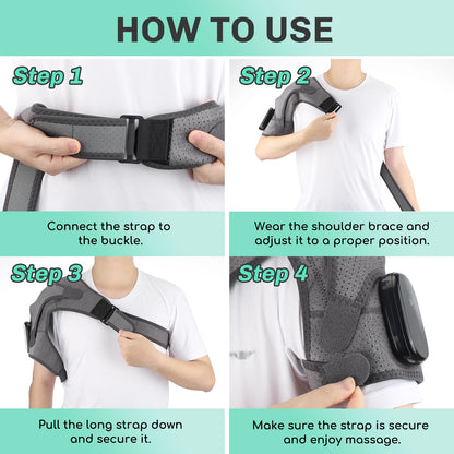 Adjustable Heating Vibration Shoulder Brace