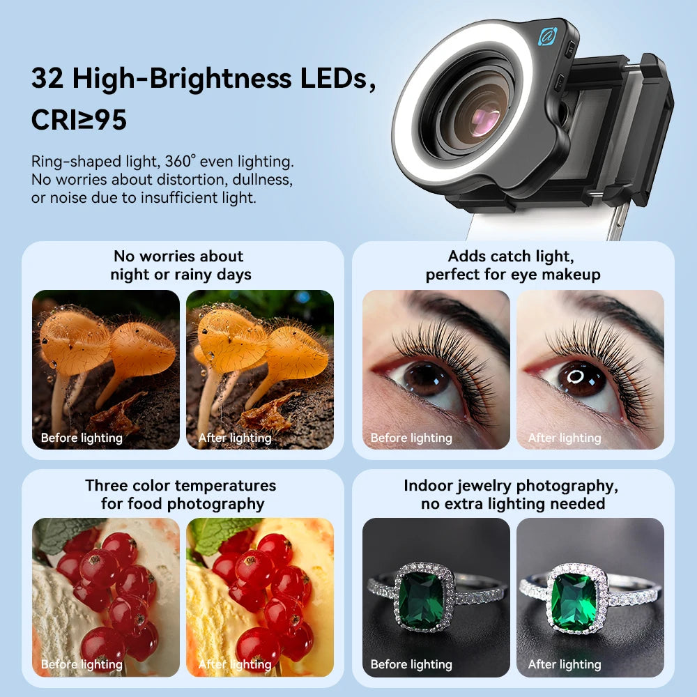 APEXEL 10-20X Zoom Macro Lens