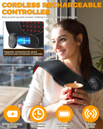 Neck Shoulder Red Light Therapy Massager