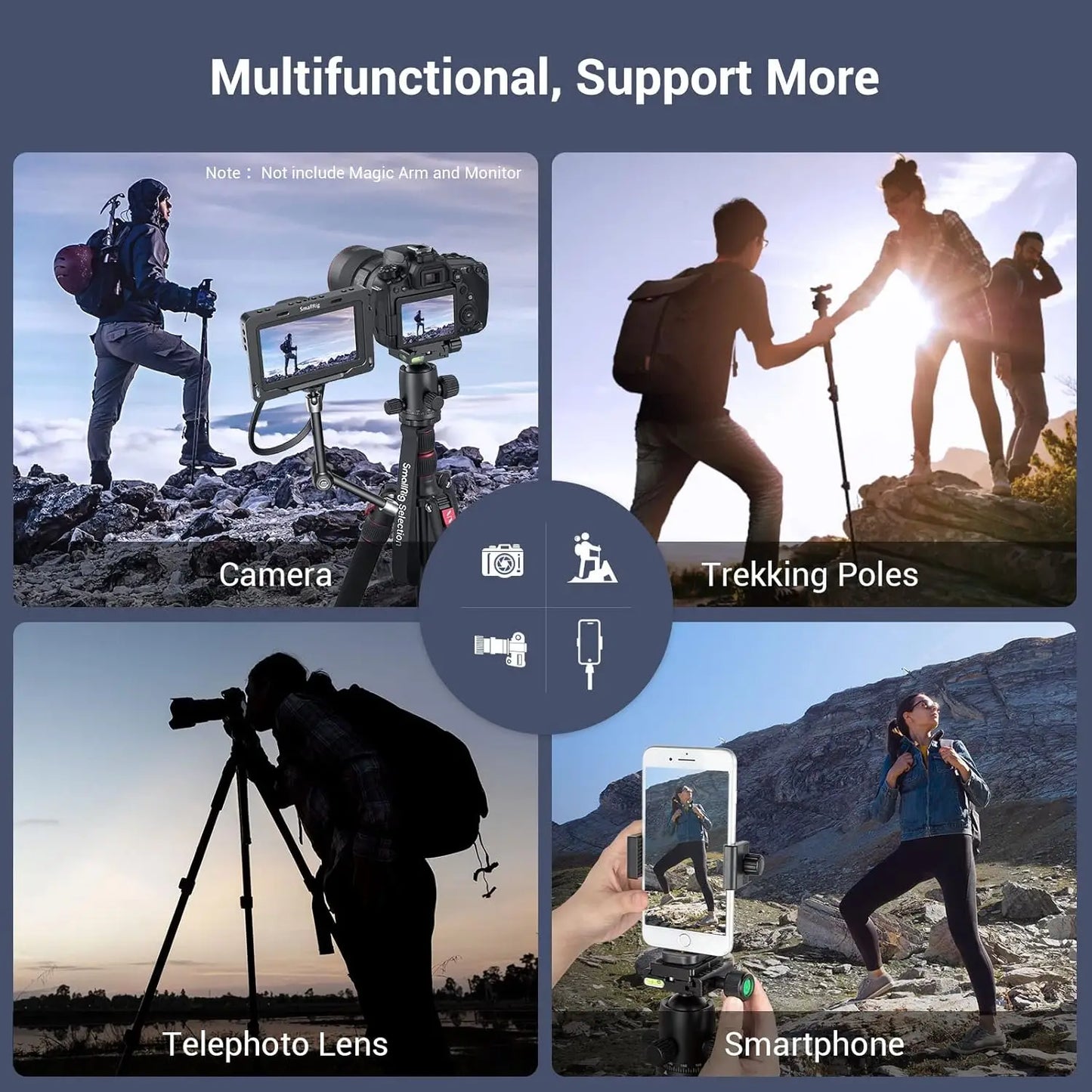 71" Foldable Aluminum Tripod/Monopod