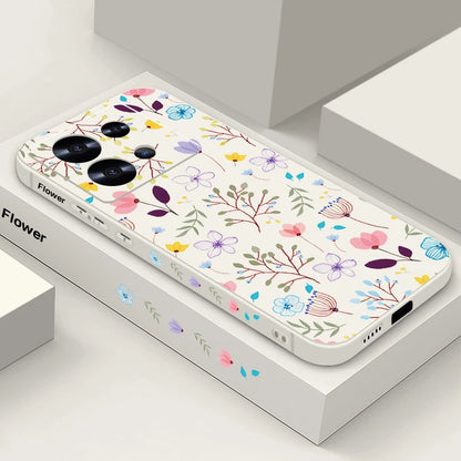 Small Flowers Print Lanyard Case