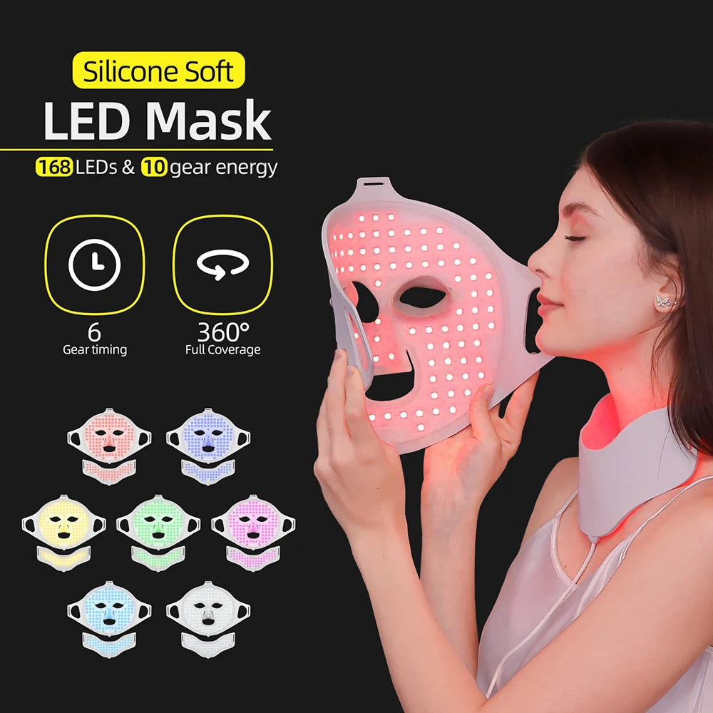 7 Colors Photon Face Neck LED Mask