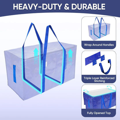 6 Pack Extra Large Heavy Duty Moving Bags