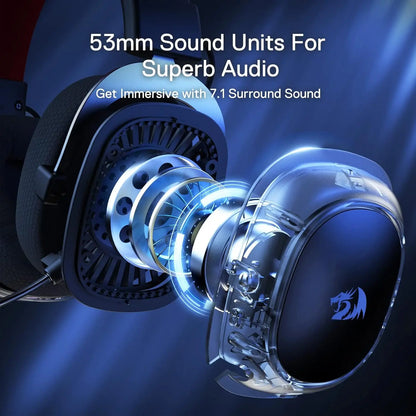 Redragon H510 PRO Zeus-X RGB Wireless Gaming Headset