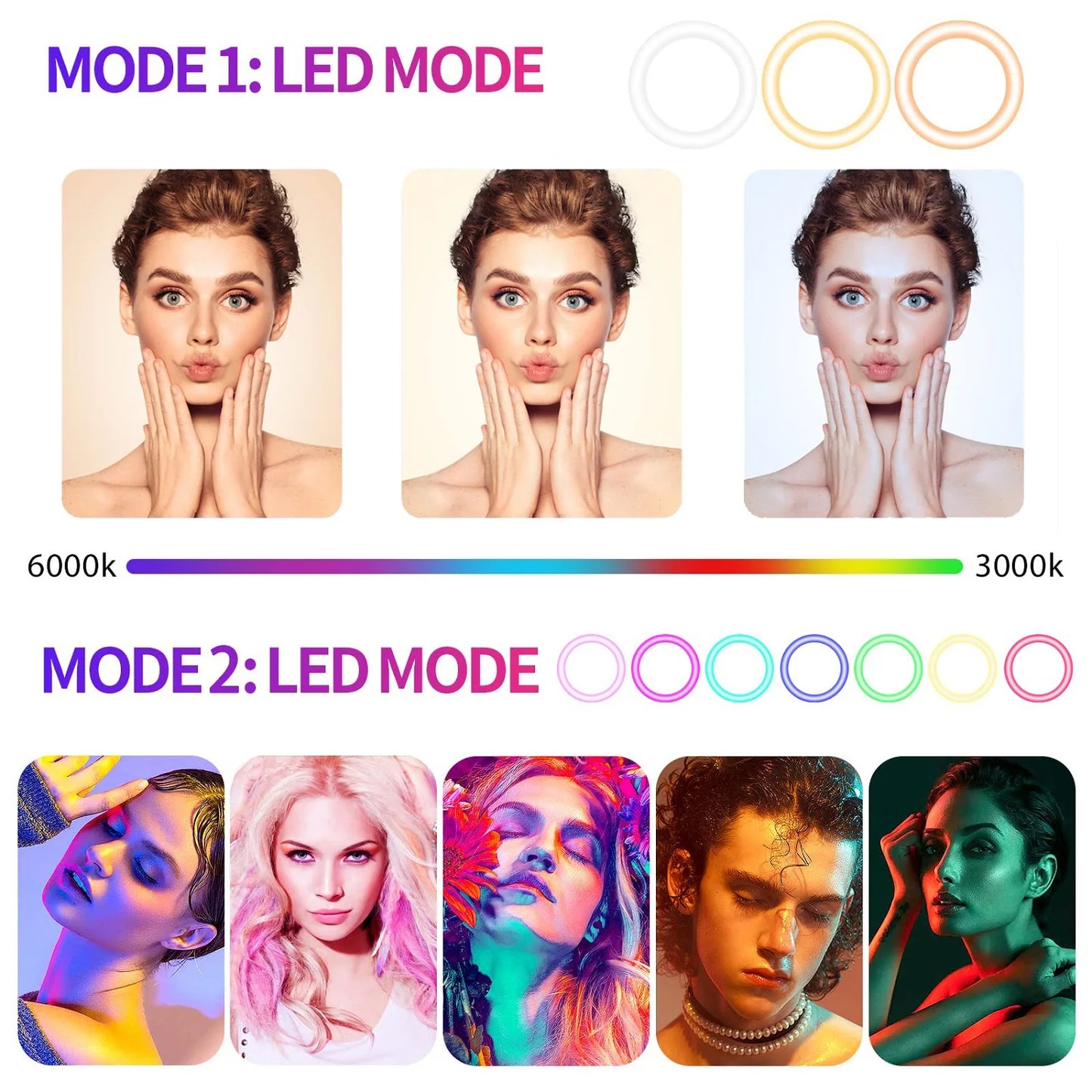 12" Dimmable LED Selfie Ring Light