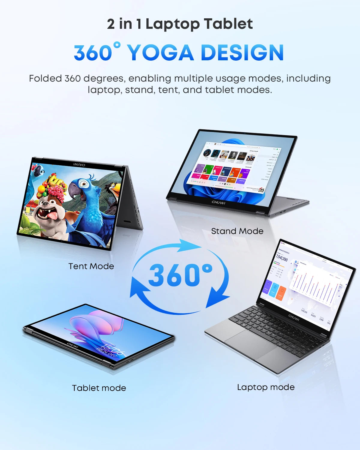 CHUWI FreeBook 2-in-1 Laptop 13.5'' Intel