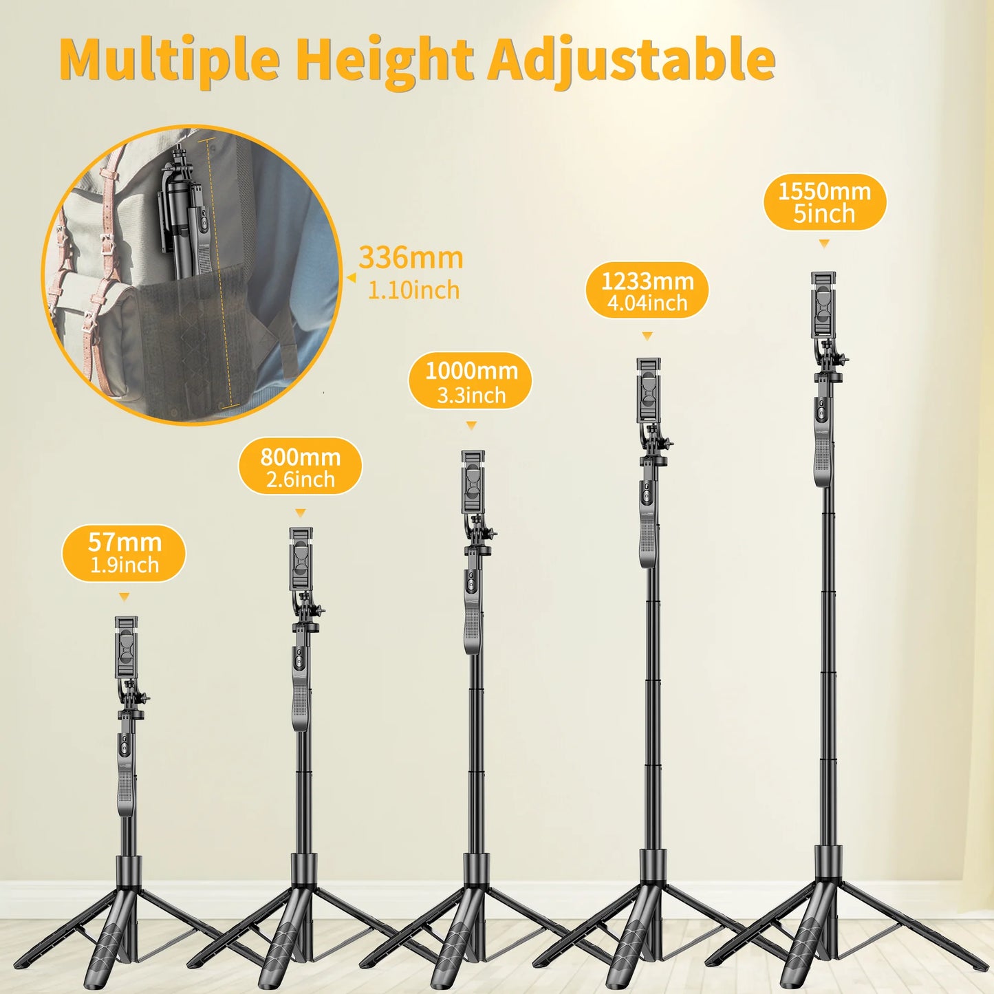 L16 1570mm Wireless Selfie Stick