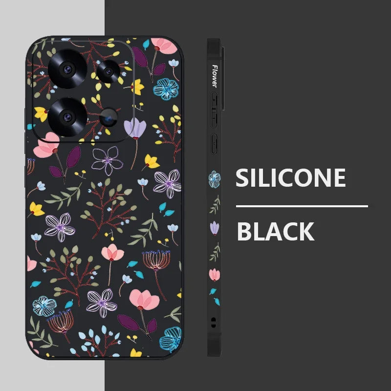 Small Flowers Print Lanyard Case