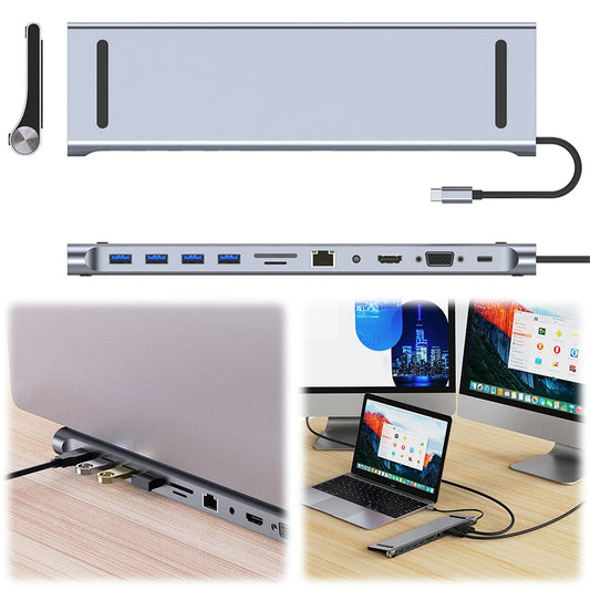 11 in 1  USB C Docking Station